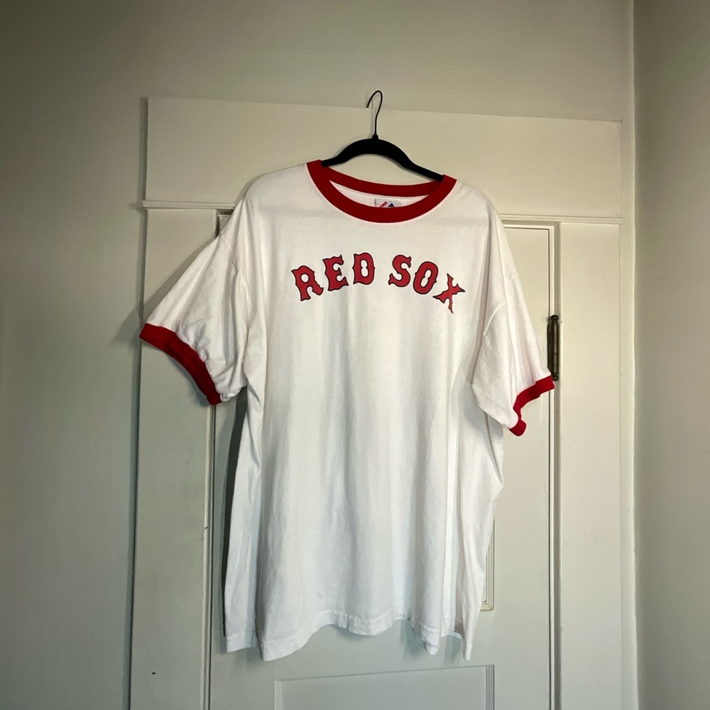 Majestic Vintage Red Sox Ringer Tee